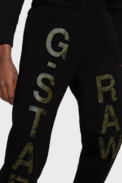 Чоловічі чорні спортивні штани Embro print loose G-Star L D25531,D733 - изображение 4
