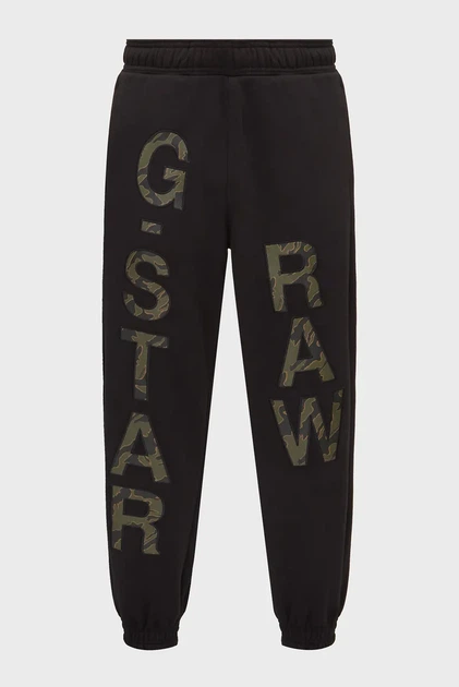 Чоловічі чорні спортивні штани Embro print loose G-Star L D25531,D733 - изображение 6