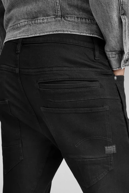 Чоловічі чорні джинси D-Staq 3D Slim G-Star RAW 34-36 D05385,B964 - изображение 2