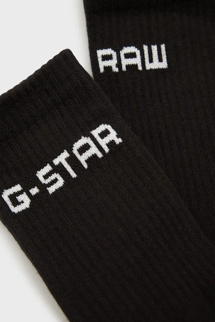 Чоловічі чорні шкарпетки (2 пари) Sport sock 2-pack G-Star 39-42 D24884,D644 - изображение 2