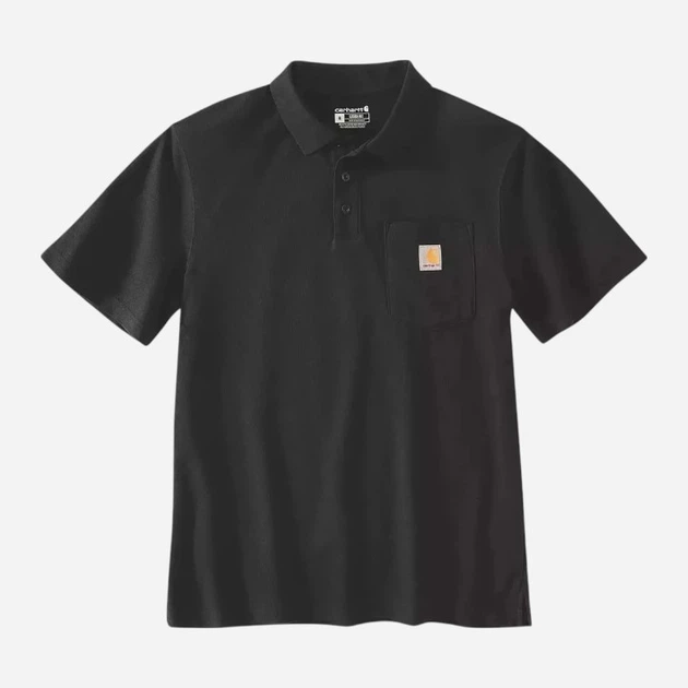 Koszulka polo męska Carhartt 106685 BLK M Czarna (800070358344) - obraz 2