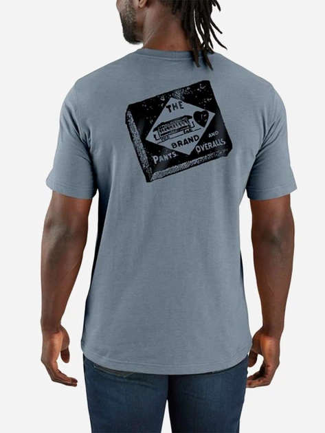 Koszulka bawełniana długa męska Carhartt 107052 HN7 M Granatowa (800070358357) - obraz 2