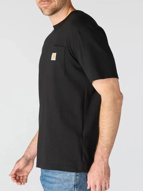 Koszulka bawełniana długa męska Carhartt 107319 N04 S Czarna (800070358362) - obraz 3