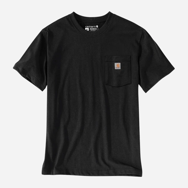 Футболка бавовняна довга чоловіча Carhartt 107319 N04 L Чорна (800070358364) - зображення 5