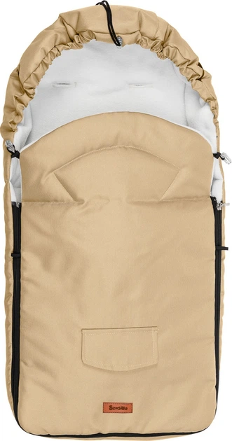 Śpiworek do wózka Sensillo Polar 95 x 40 cm Cappuccino (5902021524952) - obraz 2