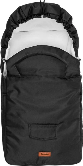 Śpiworek do wózka Sensillo Polar 95 x 40 cm czarny (5902021524969) - obraz 2