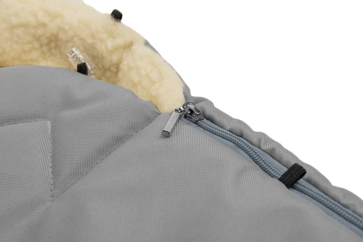 Śpiworek do wózka Sensillo Wełna 95 x 40 cm Light Grey (5902021525065) - obraz 3