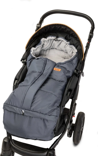 Śpiworek do wózka Sensillo Combi 3w1 polar 100-80 × 45 cm Graphite-Grey (5902021525621) - obraz 4