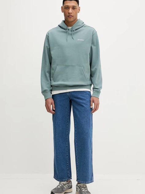 Bluza męska z kapturem kangurka Dickies Loretto DK0A889XL371 L Jasnobłękitna (800070354548) - obraz 3