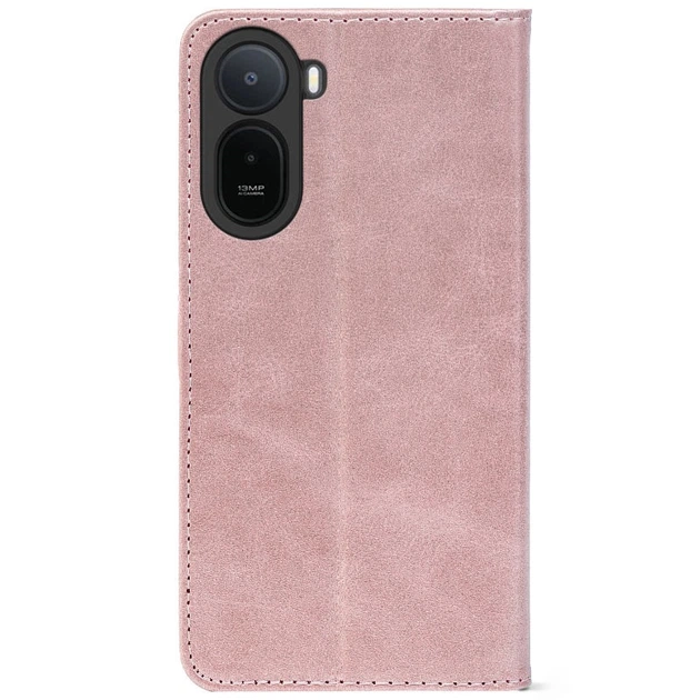 Чохол-книжка Crazy Horse Clasic для Poco C81 Pro Rose Gold (Strong) (74151) - Фото 3 Чохол-книжка Crazy Horse Clasic для Poco C81 Pro Rose Gold (Strong) (74151) - зображення 3
