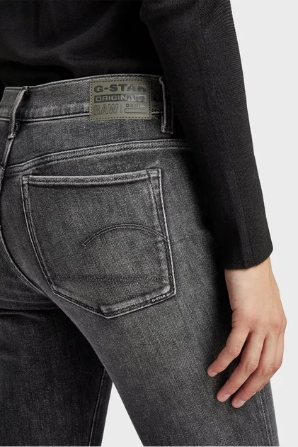 Жіночі темно-сірі джинси 3301 Flare G-Star RAW 27-30 D21290,D535 - Фото 3 Жіночі темно-сірі джинси 3301 Flare G-Star RAW 27-30 D21290,D535 - зображення 3