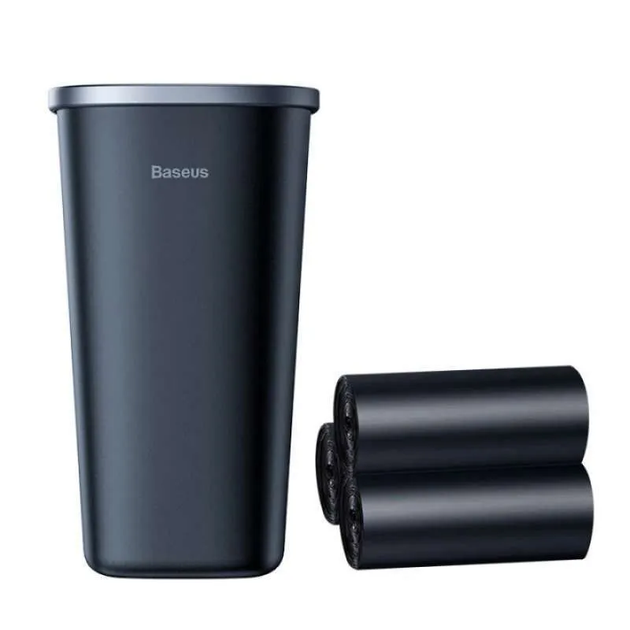 Автомобильный мусорный контейнер Baseus Dust-free Vehicle-mounted Trash Can(TrashBag 3 roll/90)Black - Фото 1 Автомобильный мусорный контейнер Baseus Dust-free Vehicle-mounted Trash Can(TrashBag 3 roll/90)Black - изображение 1