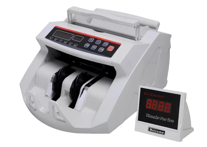 Счетная машинка CK-106 Cash Counting Machine аппарат для пересчета, сортировки и проверки подлинности банкнот, Скоростной счётчик денег - Фото 3 Счетная машинка CK-106 Cash Counting Machine аппарат для пересчета, сортировки и проверки подлинности банкнот, Скоростной счётчик денег - изображение 3