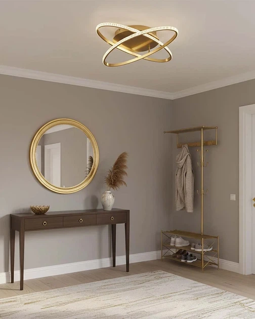 Люстра Goldlux 337856 Diana LED 1x34W 4000K 4500Lm IP20 золота - зображення 3