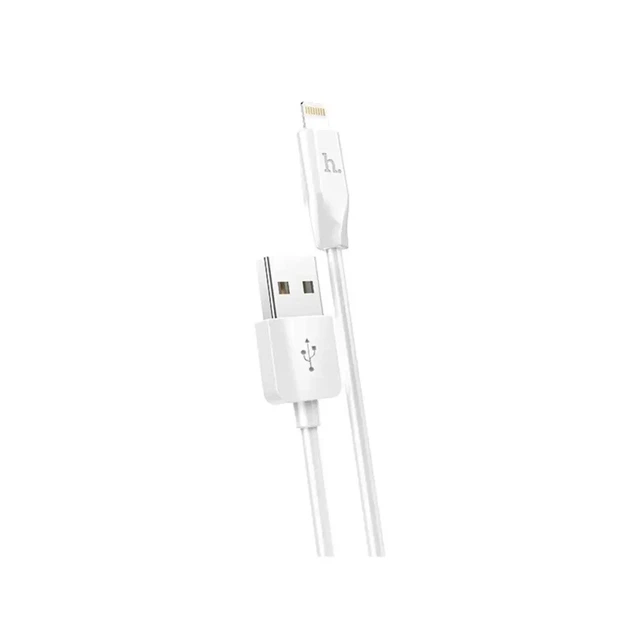 Кабель HOCO X1 USB to iP 2.4A, 2m, PVC, PVC connectors, White - Фото 1 Кабель HOCO X1 USB to iP 2.4A, 2m, PVC, PVC connectors, White - зображення 1