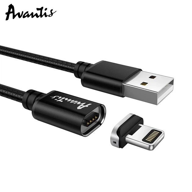 Кабель Avantis AC-95i MagJet USB – Lightning- чорний - изображение 3