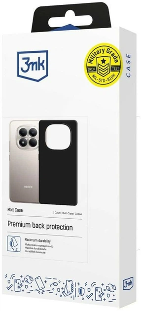 Чохол 3MK Matt Case для Redmi Note 15 Pro Black (5903108744898) - зображення 2