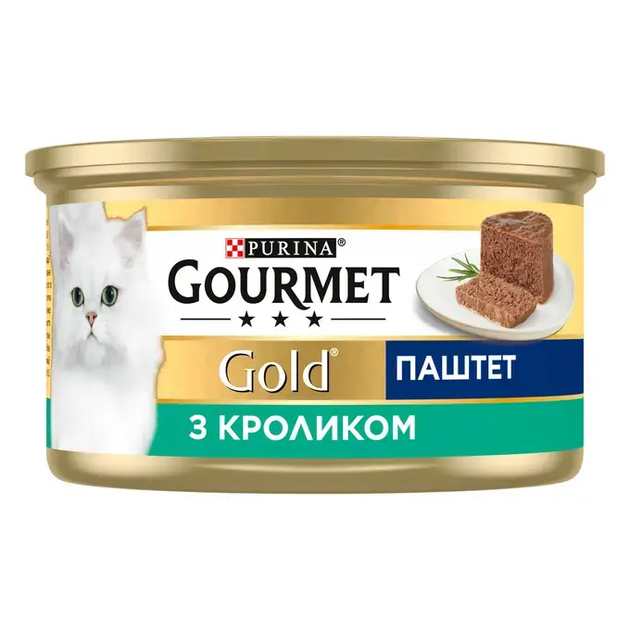 Вологий корм для котів Gourmet Gold паштет з кроликом 85 г 12592114 - Фото 2 Вологий корм для котів Gourmet Gold паштет з кроликом 85 г 12592114 - зображення 2