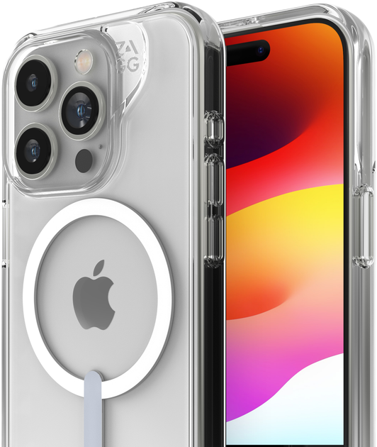 Etui plecki ZAGG Crystal Palace Snap MagSafe do Apple iPhone 15 Pro Clear (840056193512) - obraz 2