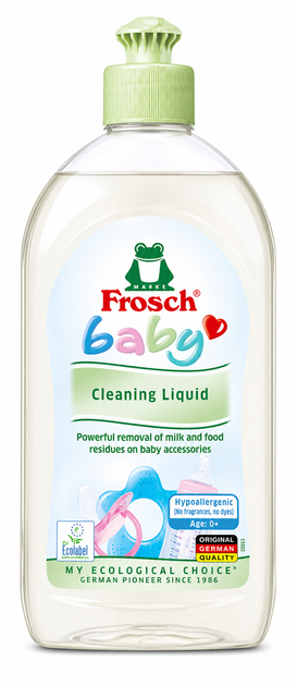 Бальзам для миття дитячого посуду, Frosch Baby 500 мл - Фото 1 Бальзам для миття дитячого посуду, Frosch Baby 500 мл - зображення 1