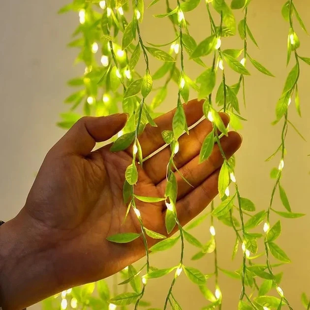 Гирлянда 200 Led зеленая ива теплый белый SF-56 - изображение 5