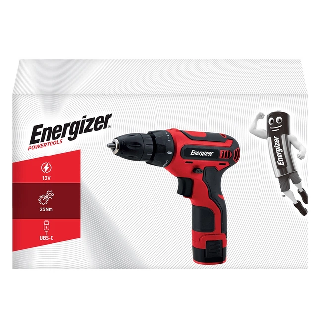 Шуруповерт акумуляторний Energizer 3DR08 12V + акумулятор 12V (3492548237777) - зображення 2