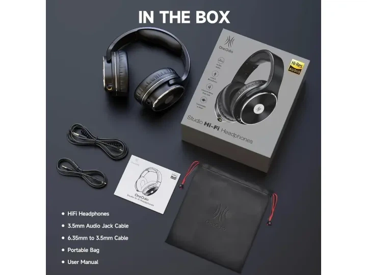 Навушники з мікрофоном OneOdio Studio Hifi Black - зображення 7