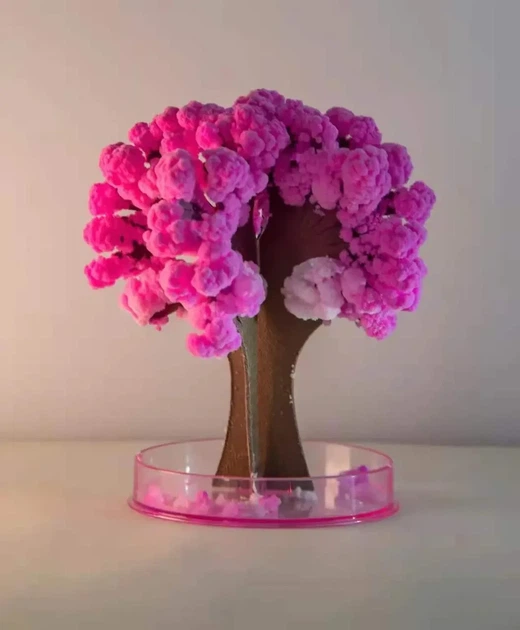 Волшебное растущее дерево из бумаги Сакура Magic Sakura кристалы - изображение 3