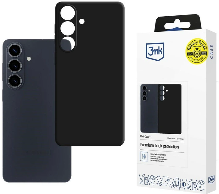 Etui 3MK Matt Case do Samsung Galaxy S26 Plus Black (5903108706018) - obraz 3