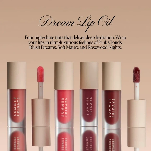 Масло-блеск для губ Summer Fridays Dream Lip Oil - Blush Dreams - Фото 6 Масло-блеск для губ Summer Fridays Dream Lip Oil - Blush Dreams - изображение 6