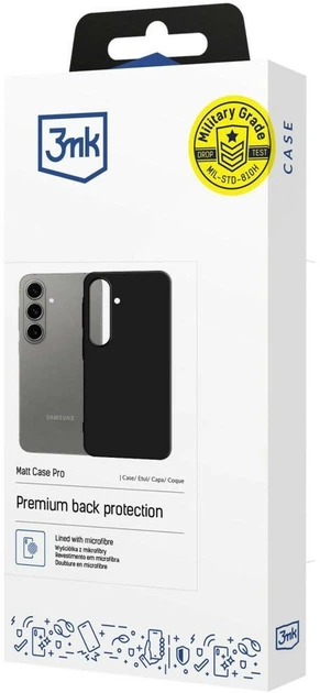 Чохол 3MK Matt Case Pro для Samsung Galaxy A57 Black (5903108741781) - зображення 6