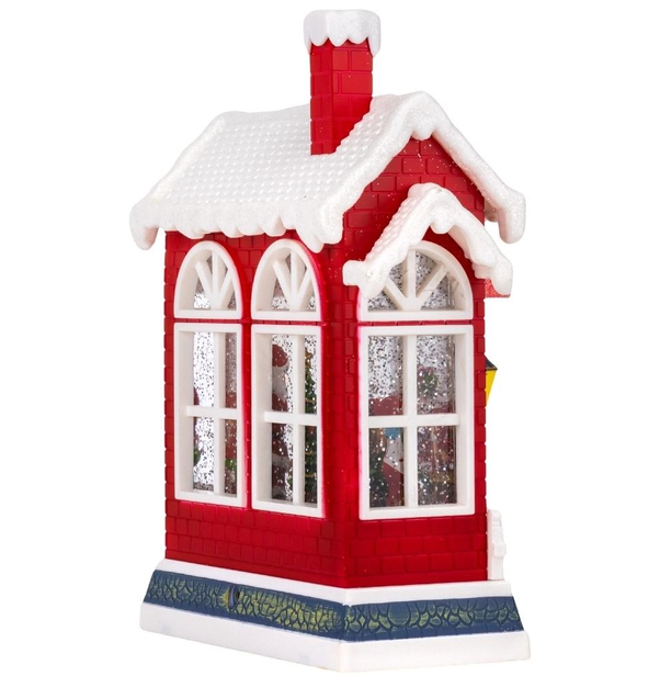 Ночник новогодний музыкальный Рождественский магазин XMAS WDL-24058 10095, санта - изображение 3
