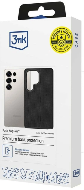 Etui 3MK Fortis MagCase do Samsung Galaxy S25 Ultra Black (5903108754309) - obraz 4