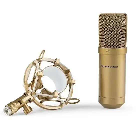 Конденсаторний USB-мікрофон Auna MIC-900WH-LED, 16 біт/48 кГц, 32 дБ (10031503) - зображення 2