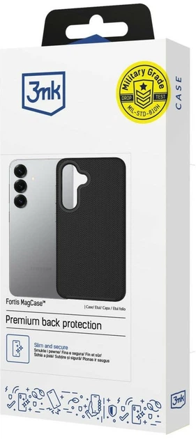 Чохол 3MK Fortis MagCase для Samsung Galaxy S25 Black (5903108754293) - зображення 4
