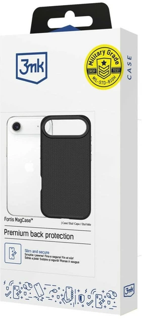 Чохол 3MK Fortis MagCase для Apple iPhone Air Black (5903108754286) - зображення 4