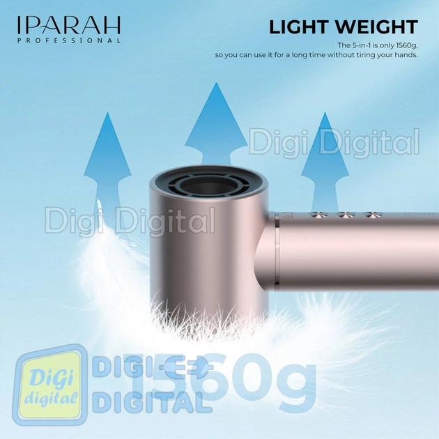 Фен-стайлер IPARAH 5 в 1 P-505P PINK 5 насадок 3 режима 3 режима