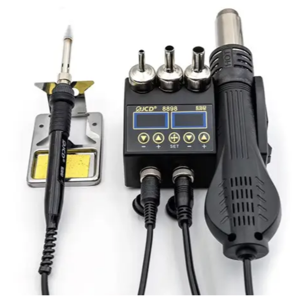 Паяльная станция Micro JCD 8898 80Вт с термофеном цифровая для ремонта электроники - изображение 5