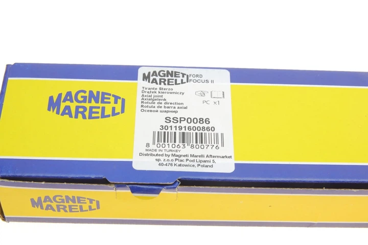 Поперечна рульова тяга (без наконечника) MAGNETI MARELLI 301191600860 Ford Focus 1377655, 4M513L519AB - Фото 4 Поперечна рульова тяга (без наконечника) MAGNETI MARELLI 301191600860 Ford Focus 1377655, 4M513L519AB - изображение 4