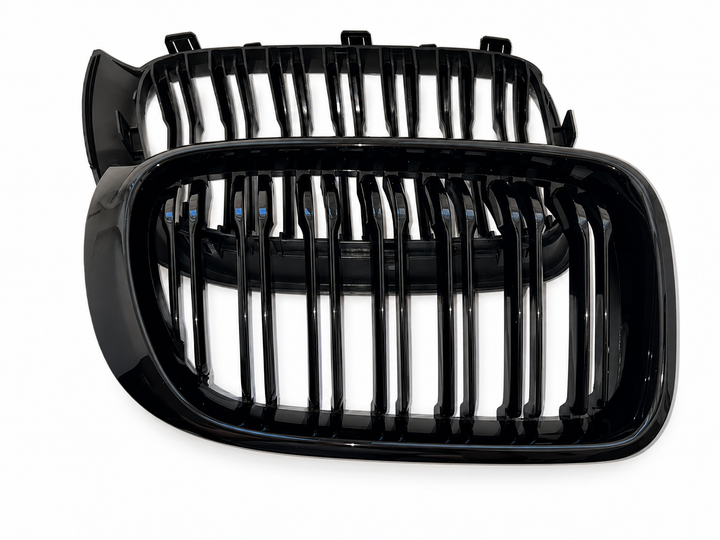 Подвійні решітки радіатора BMW X3 F25 LCI X4 F26 2014-2017 M-Style чорний глянець - зображення 6