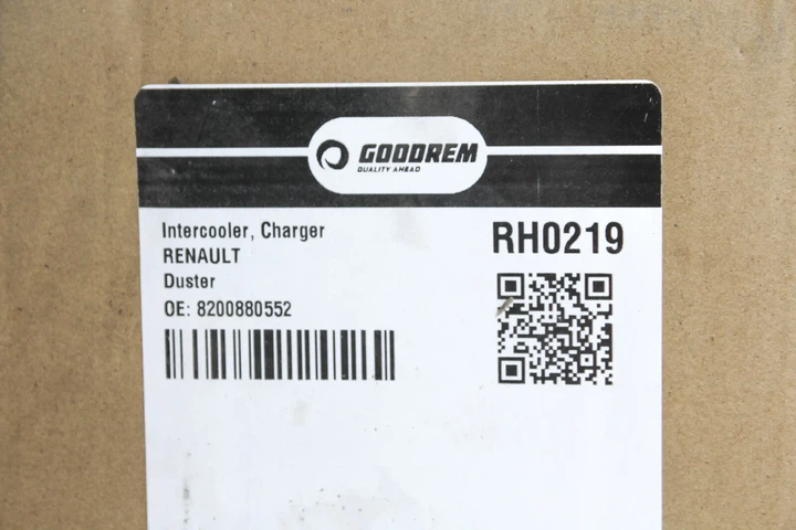 Радіатор інтеркулера DUSTER 1.5 dCi 10- GOODREM RH0219 Dacia Duster; Renault Duster 8200880552 - изображение 4