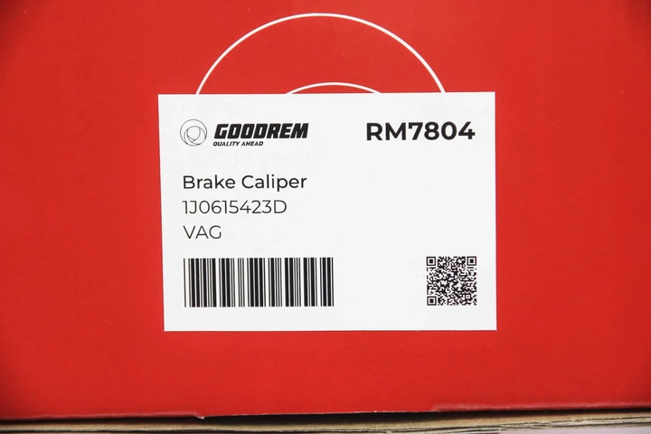 Супорт гальмівний задній A1/A3/Leon/Fabia/Golf 96- (38mm) Л. GOODREM RM7804 Skoda Fabia, Roomster; Seat Leon, Ibiza, Toledo, Cordoba; Volkswagen Golf, Polo; Audi TT, A3, A1 1J0615423D, 1J0615423F, 1J0615423G - изображение 5