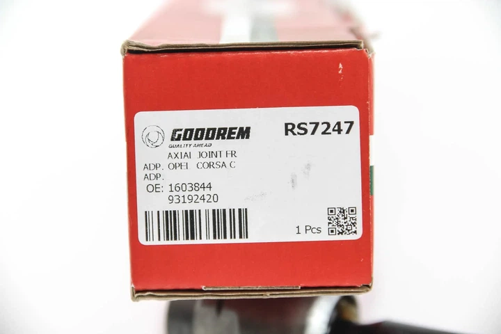 Тяга рульова Opel Combo/Corsa C 00-06 GOODREM RS7247 Opel CORSA, Combo 1603844, 93192420, 1603017 - изображение 4