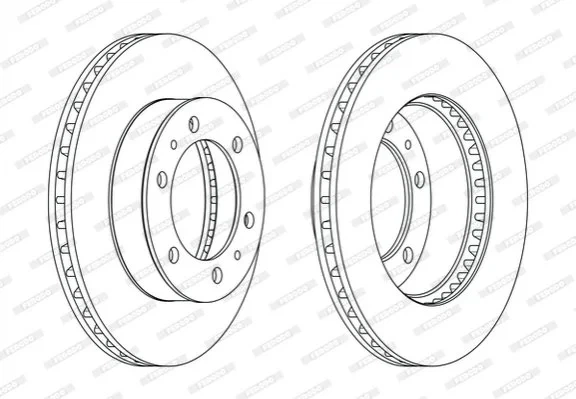Гальмівний диск FERODO DDF1783C 435120K070, 435120K060 - изображение 2