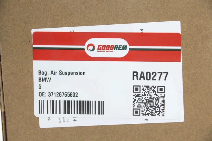 Подушка пневмопідвіски (ззаду) BMW 5 (E61) 04-10 GOODREM RA0277 BMW 5 Series 37126765602, 37126765603 - зображення 4