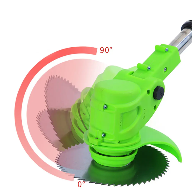 Акумуляторна коса 21V Brush Cutter триммер-кущоріз для трави, кущів та гілок 2АКБ 2Ач 8 насадок газаонокосилка садовая с телескопической штангой на аккумуляторах электрокосилка - Фото 7 Акумуляторна коса 21V Brush Cutter триммер-кущоріз для трави, кущів та гілок 2АКБ 2Ач 8 насадок газаонокосилка садовая с телескопической штангой на аккумуляторах электрокосилка - изображение 7