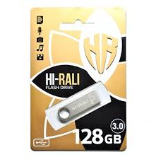 Флеш пам'ять/флеш накопичувач 3.0 USB 128GB Hi-Rali Shuttle срібло - Фото 1 Флеш пам'ять/флеш накопичувач 3.0 USB 128GB Hi-Rali Shuttle срібло - зображення 1
