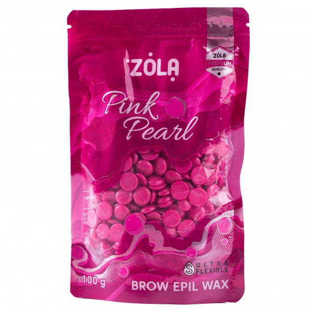 Віск для депіляції у гранулах ZOLA Brow Epil Wax Pink Pearl 100 гр - Фото 1 Віск для депіляції у гранулах ZOLA Brow Epil Wax Pink Pearl 100 гр - изображение 1