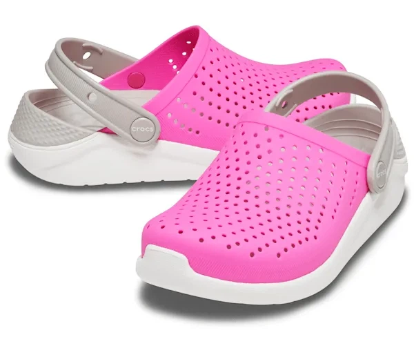 Крокси дитячі сабо Crocs LiteRide Clogs Electric Pink/White 31 рожеві - Фото 4 Крокси дитячі сабо Crocs LiteRide Clogs Electric Pink/White 31 рожеві - изображение 4