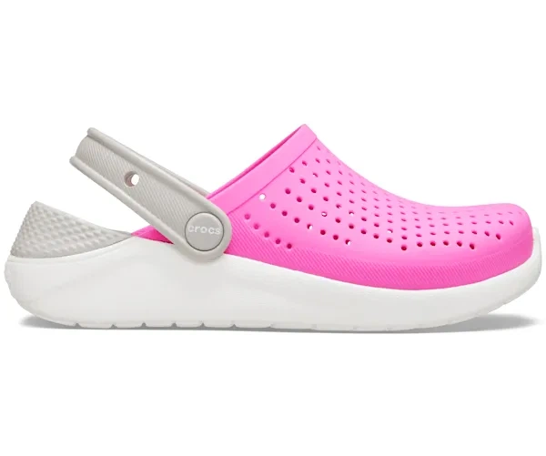 Крокси дитячі сабо Crocs LiteRide Clogs Electric Pink/White 31 рожеві - Фото 5 Крокси дитячі сабо Crocs LiteRide Clogs Electric Pink/White 31 рожеві - изображение 5